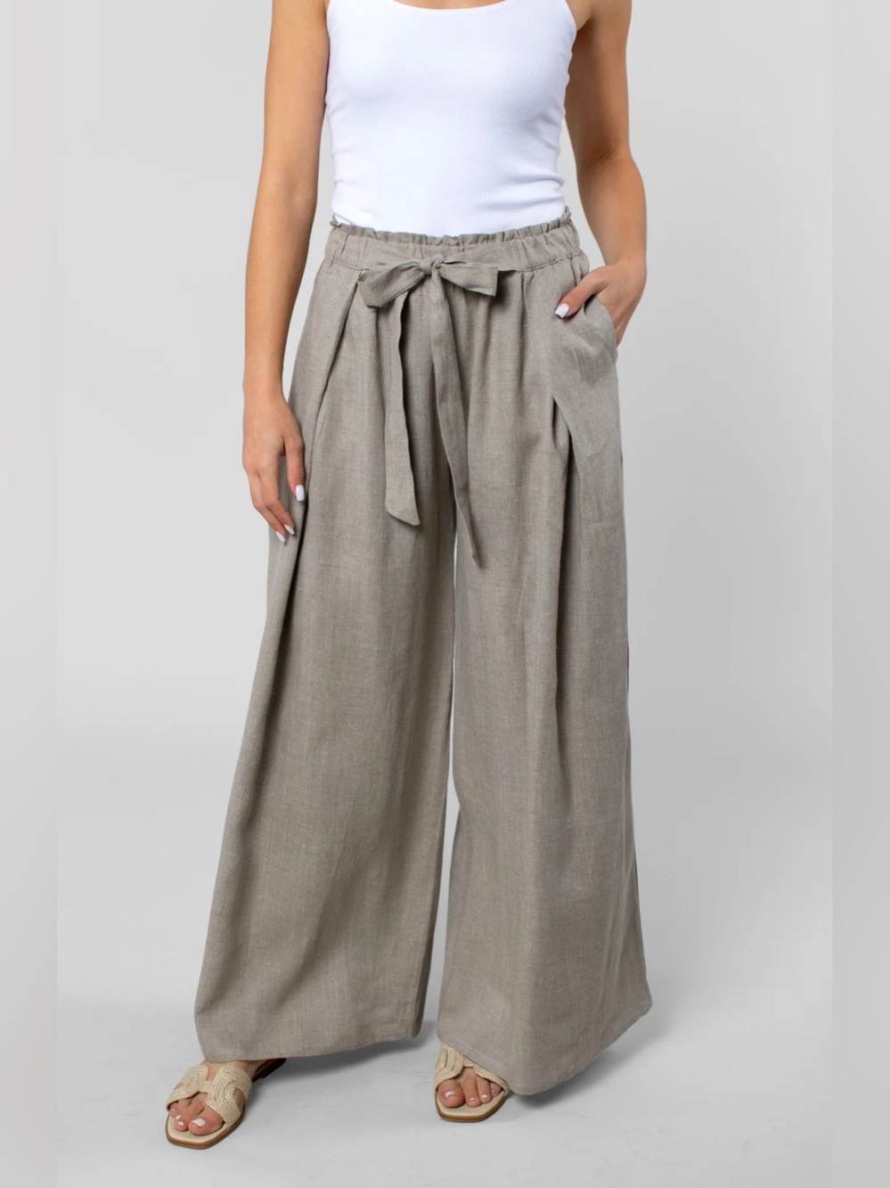LEISURE LAB LINEN CABANA PANT